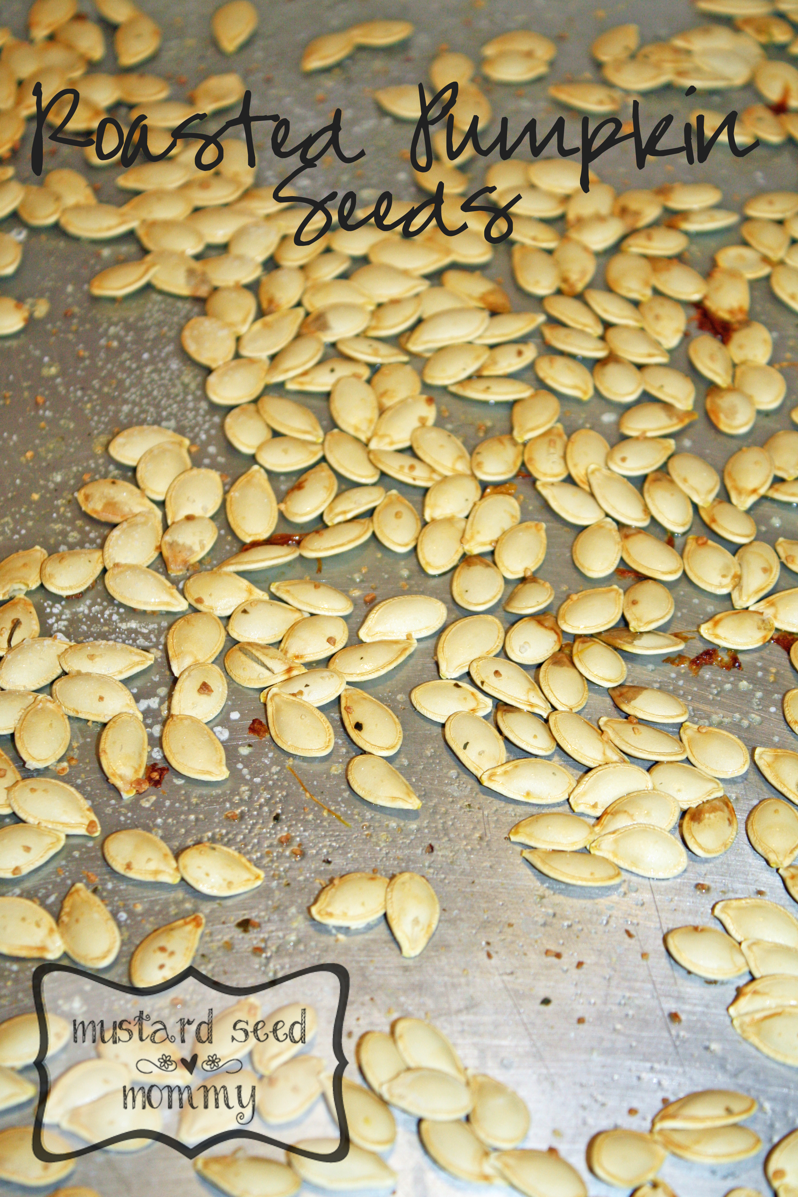 Roasted Pumpkin Seeds Recipe with @mustardsdmommy